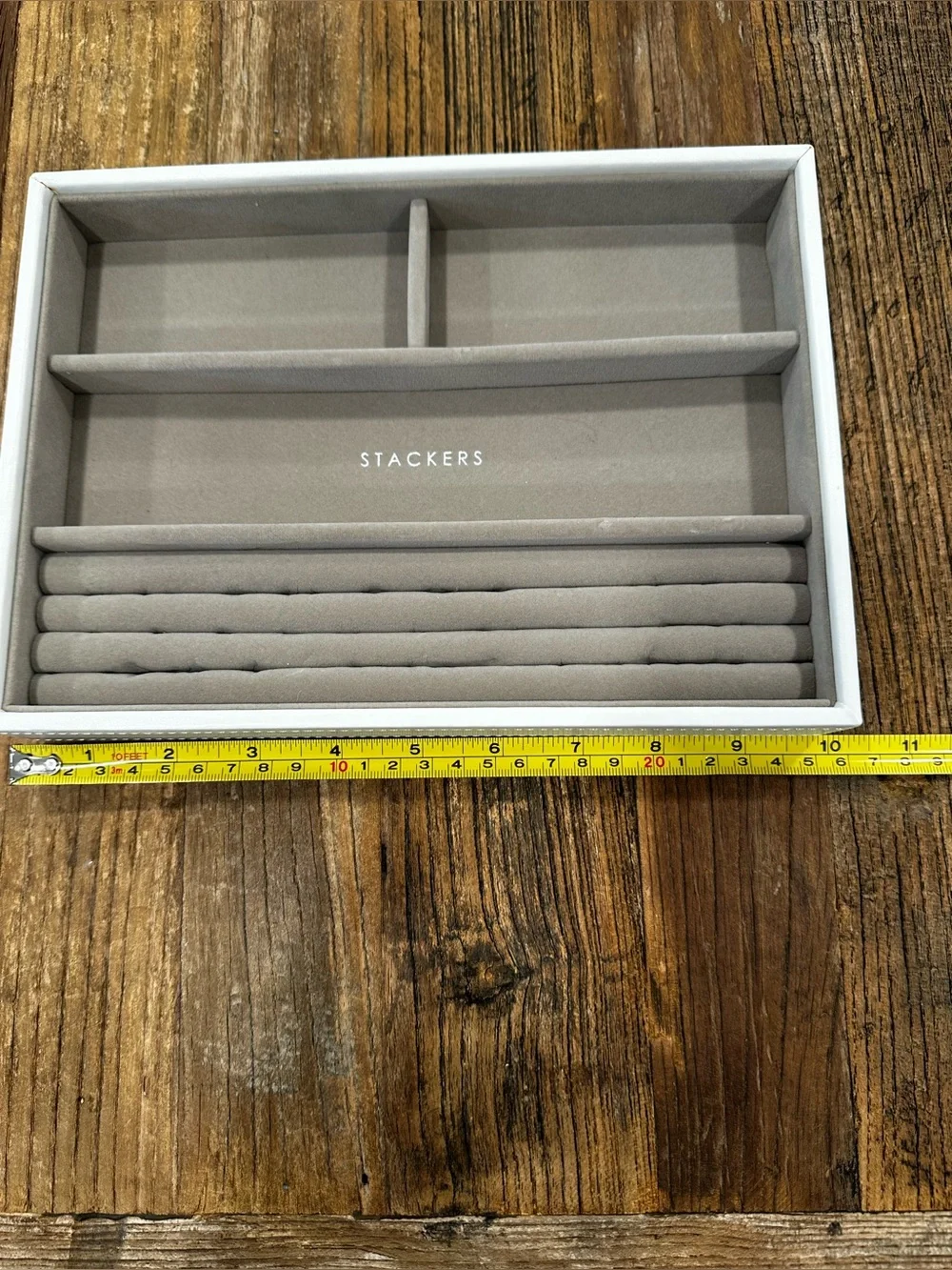 Stackers gray velvet